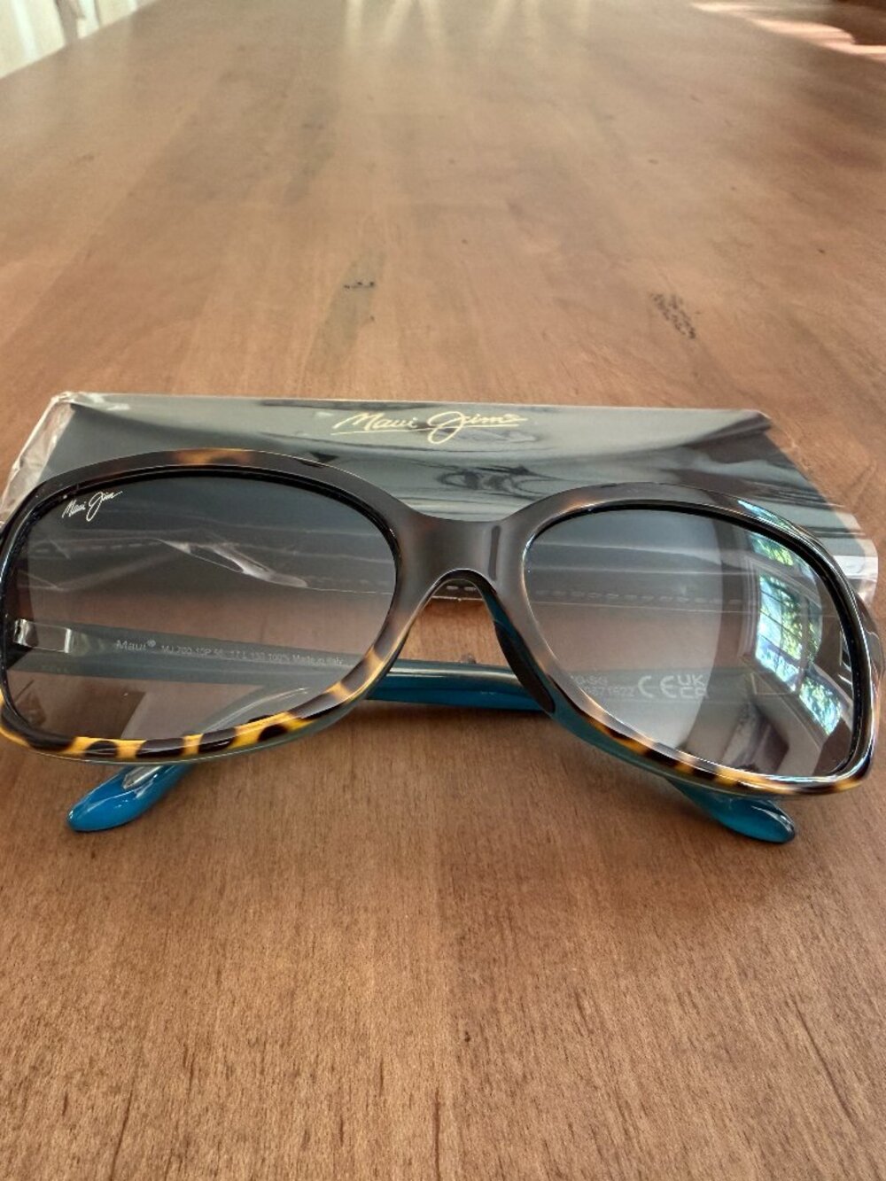 Maui Jim Cloud Break - Tortoise/Peacock Blue Sunglasses